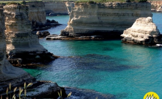 Vista di del mare di Meledugno
